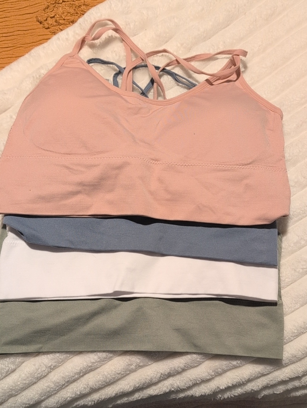 Women’s Seamless Strappy Bralette - 4 Pack